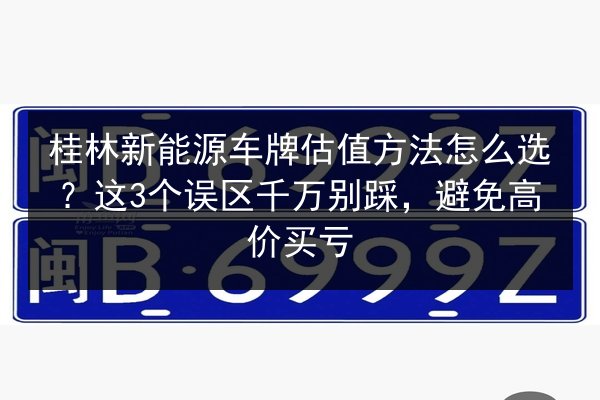 桂林新能源车牌估值方法怎么选？这3个误区千万别踩，避免高价买亏 第3张