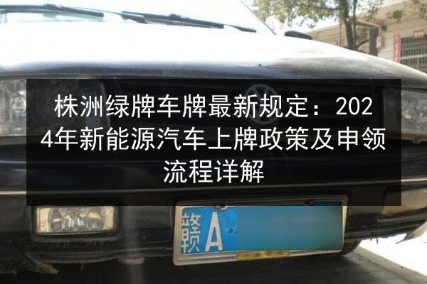 株洲绿牌车牌最新规定：2024年新能源汽车上牌政策及申领流程详解