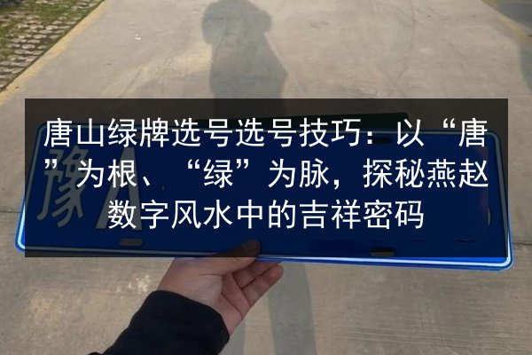 唐山绿牌选号选号技巧:以“唐”为根、“绿”为脉,探秘燕赵数字风水中的吉祥密码 第3张 唐山绿牌选号选号技巧:以“唐”为根、“绿”为脉,探秘燕赵数字风水中的吉祥密码 第3张