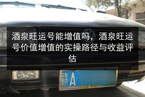 酒泉旺运号能增值吗,酒泉旺运号价值增值的实操路径与收益评估 第2张 酒泉旺运号能增值吗,酒泉旺运号价值增值的实操路径与收益评估 第2张