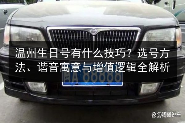 温州生日号有什么技巧？选号方法、谐音寓意与增值逻辑全解析