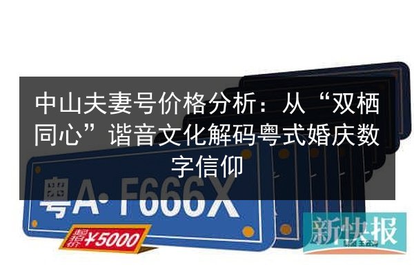 中山夫妻号价格分析:从“双栖同心”谐音文化解码粤式婚庆数字信仰 第3张 中山夫妻号价格分析:从“双栖同心”谐音文化解码粤式婚庆数字信仰 第3张