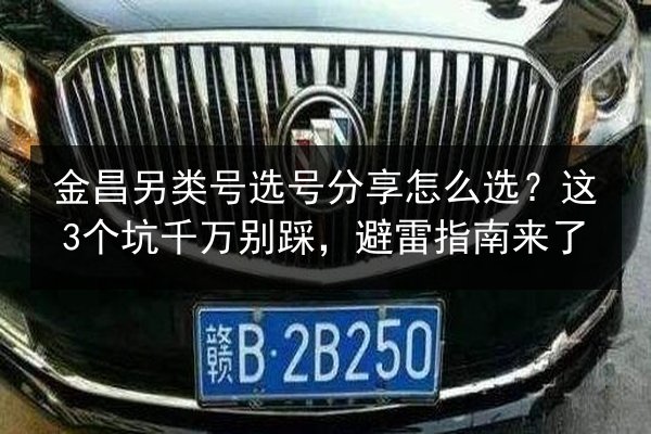 金昌另类号选号分享怎么选？这3个坑千万别踩，避雷指南来了 第1张