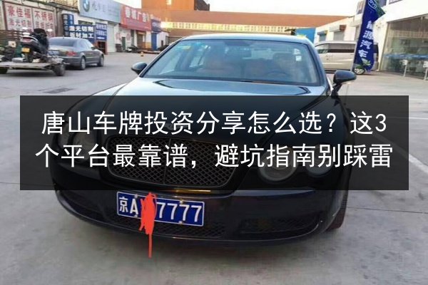 唐山车牌投资分享怎么选？这3个平台最靠谱，避坑指南别踩雷 第2张