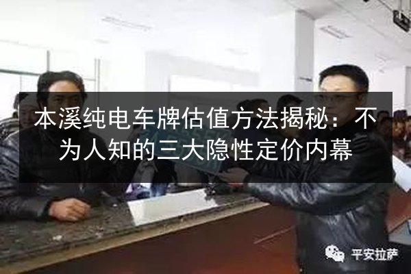 本溪纯电车牌估值方法揭秘:不为人知的三大隐性定价内幕 第2张 本溪纯电车牌估值方法揭秘:不为人知的三大隐性定价内幕 第2张