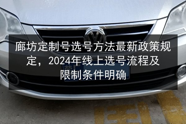 廊坊定制号选号方法最新政策规定，2024年线上选号流程及限制条件明确 第3张