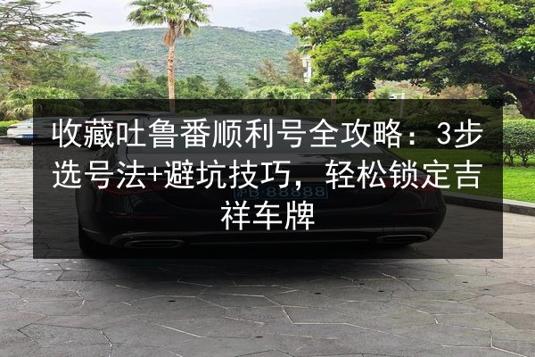 收藏吐鲁番顺利号全攻略：3步选号法+避坑技巧，轻松锁定吉祥车牌 第2张