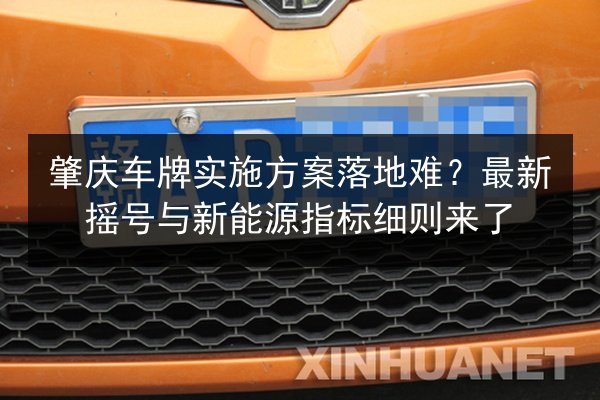 肇庆车牌实施方案落地难？最新摇号与新能源指标细则来了 第2张