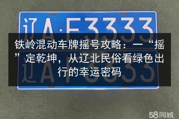 铁岭混动车牌摇号攻略：一“摇”定乾坤，从辽北民俗看绿色出行的幸运密码