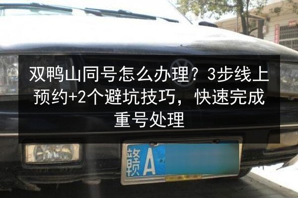 双鸭山同号怎么办理？3步线上预约+2个避坑技巧，快速完成重号处理