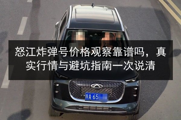 怒江炸弹号价格观察靠谱吗,真实行情与避坑指南一次说清 第3张 怒江炸弹号价格观察靠谱吗,真实行情与避坑指南一次说清 第3张