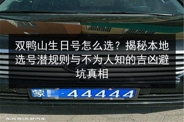 双鸭山生日号怎么选？揭秘本地选号潜规则与不为人知的吉凶避坑真相 第3张