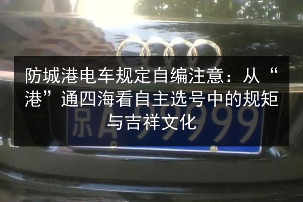 防城港电车规定自编注意:从“港”通四海看自主选号中的规矩与吉祥文化 第3张 防城港电车规定自编注意:从“港”通四海看自主选号中的规矩与吉祥文化 第3张