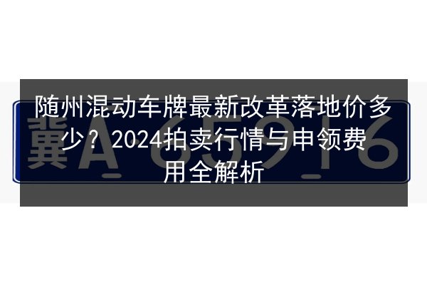 随州混动车牌最新改革落地价多少？2024拍卖行情与申领费用全解析