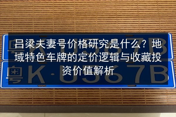 吕梁夫妻号价格研究是什么？地域特色车牌的定价逻辑与收藏投资价值解析