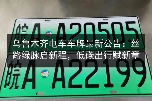 乌鲁木齐电车车牌最新公告：丝路绿脉启新程，低碳出行赋新章 第3张