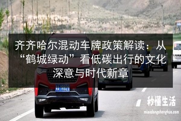 齐齐哈尔混动车牌政策解读：从“鹤城绿动”看低碳出行的文化深意与时代新章 第2张