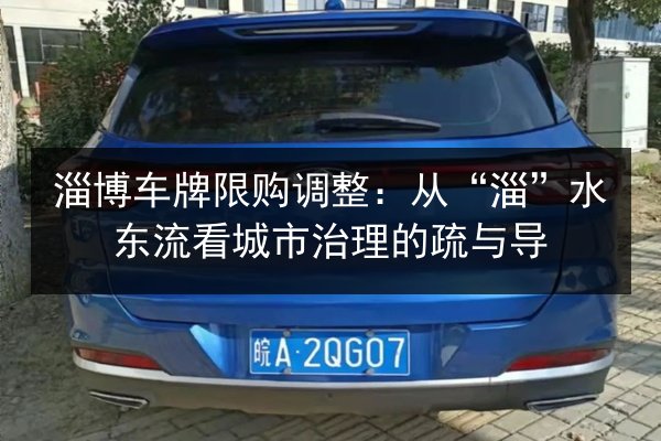 淄博车牌限购调整：从“淄”水东流看城市治理的疏与导
