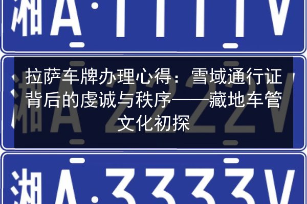 拉萨车牌办理心得:雪域通行证背后的虔诚与秩序——藏地车管文化初探 第2张 拉萨车牌办理心得:雪域通行证背后的虔诚与秩序——藏地车管文化初探 第2张