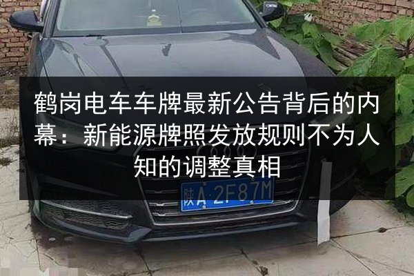 鹤岗电车车牌最新公告背后的内幕：新能源牌照发放规则不为人知的调整真相