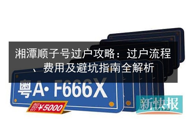 湘潭顺子号过户攻略：过户流程、费用及避坑指南全解析 第2张