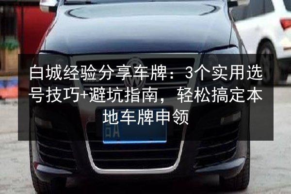 白城经验分享车牌：3个实用选号技巧+避坑指南，轻松搞定本地车牌申领 第2张