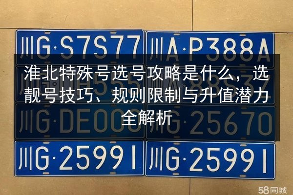 淮北特殊号选号攻略是什么,选靓号技巧、规则限制与升值潜力全解析 第3张 淮北特殊号选号攻略是什么,选靓号技巧、规则限制与升值潜力全解析 第3张