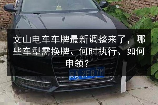 文山电车车牌最新调整来了,哪些车型需换牌、何时执行、如何申领? 第4张 文山电车车牌最新调整来了,哪些车型需换牌、何时执行、如何申领? 第4张