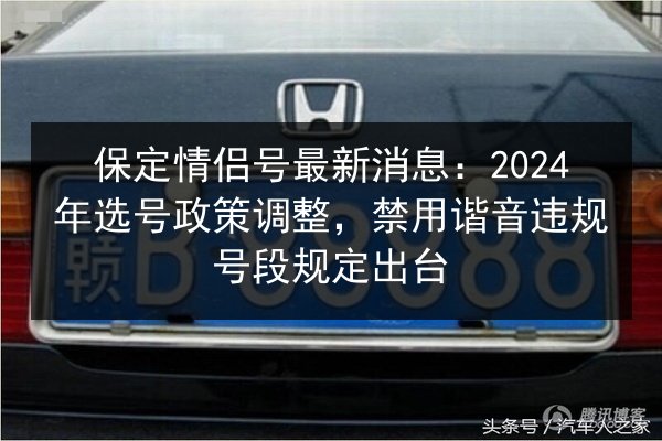 保定情侣号最新消息:2024年选号政策调整,禁用谐音违规号段规定出台 第3张 保定情侣号最新消息:2024年选号政策调整,禁用谐音违规号段规定出台 第3张