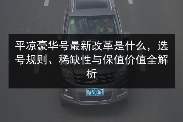 平凉豪华号最新改革是什么，选号规则、稀缺性与保值价值全解析