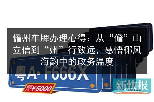 儋州车牌办理心得:从“儋”山立信到“州”行致远,感悟椰风海韵中的政务温度 第3张 儋州车牌办理心得:从“儋”山立信到“州”行致远,感悟椰风海韵中的政务温度 第3张