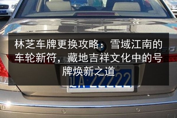 林芝车牌更换攻略:雪域江南的车轮新符,藏地吉祥文化中的号牌焕新之道 第2张 林芝车牌更换攻略:雪域江南的车轮新符,藏地吉祥文化中的号牌焕新之道 第2张