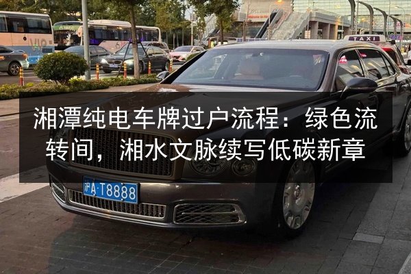 湘潭纯电车牌过户流程：绿色流转间，湘水文脉续写低碳新章