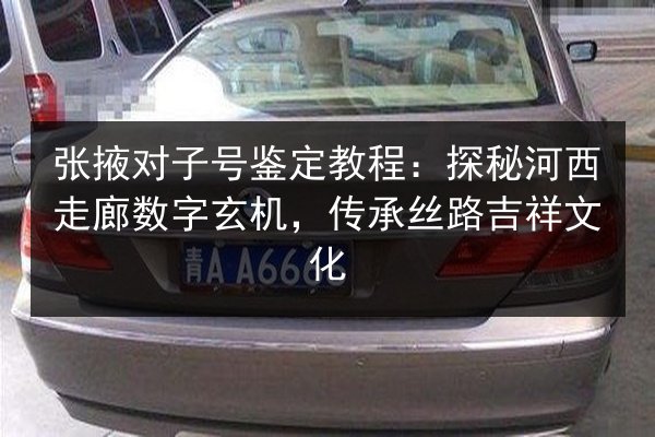 张掖对子号鉴定教程:探秘河西走廊数字玄机,传承丝路吉祥文化 第3张 张掖对子号鉴定教程:探秘河西走廊数字玄机,传承丝路吉祥文化 第3张