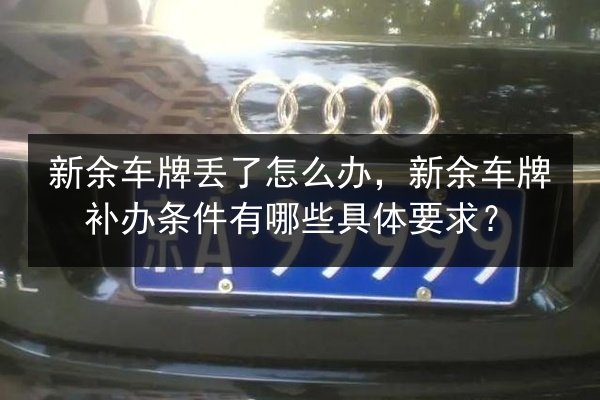 新余车牌丢了怎么办，新余车牌补办条件有哪些具体要求？