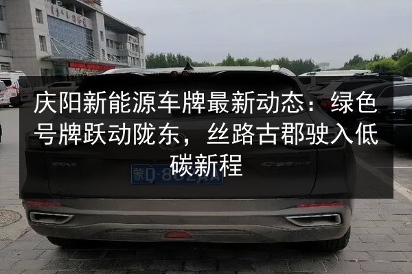 庆阳新能源车牌最新动态:绿色号牌跃动陇东,丝路古郡驶入低碳新程 第2张 庆阳新能源车牌最新动态:绿色号牌跃动陇东,丝路古郡驶入低碳新程 第2张