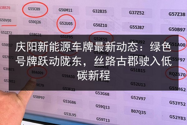 庆阳新能源车牌最新动态:绿色号牌跃动陇东,丝路古郡驶入低碳新程 第3张 庆阳新能源车牌最新动态:绿色号牌跃动陇东,丝路古郡驶入低碳新程 第3张