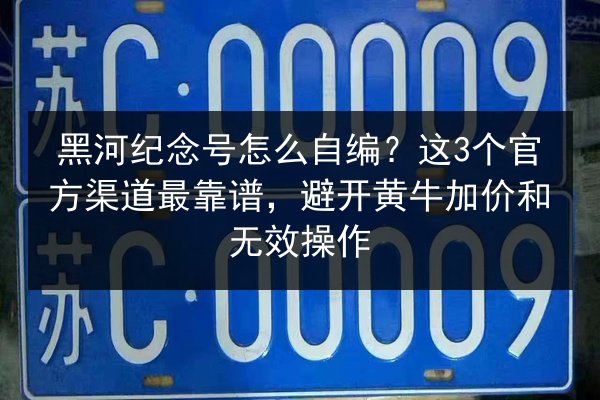 黑河纪念号怎么自编？这3个官方渠道最靠谱，避开黄牛加价和无效操作 第2张