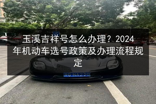 玉溪吉祥号怎么办理？2024年机动车选号政策及办理流程规定