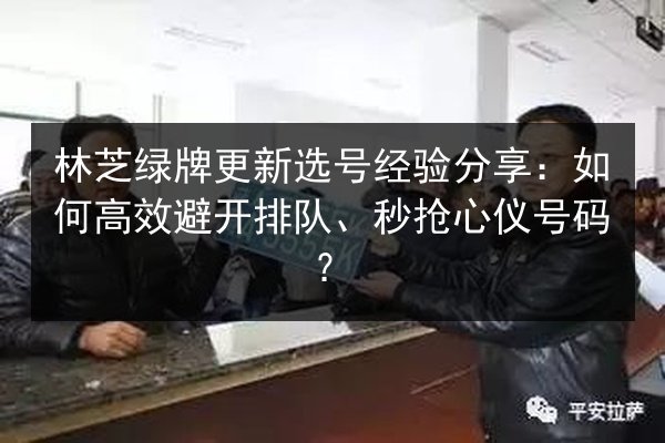 林芝绿牌更新选号经验分享：如何高效避开排队、秒抢心仪号码？ 第2张