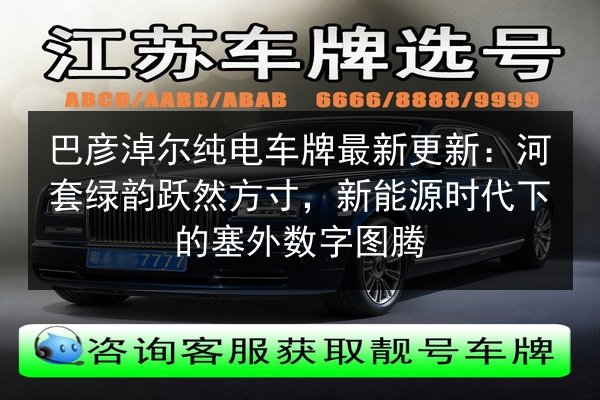 巴彦淖尔纯电车牌最新更新:河套绿韵跃然方寸,新能源时代下的塞外数字图腾 第2张 巴彦淖尔纯电车牌最新更新:河套绿韵跃然方寸,新能源时代下的塞外数字图腾 第2张