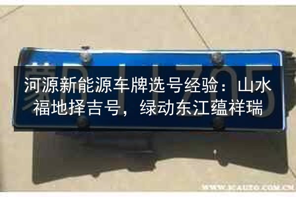 河源新能源车牌选号经验:山水福地择吉号,绿动东江蕴祥瑞 第3张 河源新能源车牌选号经验:山水福地择吉号,绿动东江蕴祥瑞 第3张