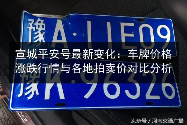 宣城平安号最新变化:车牌价格涨跌行情与各地拍卖价对比分析 第3张 宣城平安号最新变化:车牌价格涨跌行情与各地拍卖价对比分析 第3张