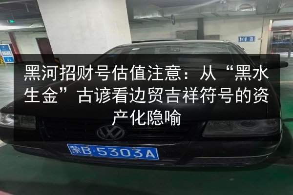 黑河招财号估值注意:从“黑水生金”古谚看边贸吉祥符号的资产化隐喻 第2张 黑河招财号估值注意:从“黑水生金”古谚看边贸吉祥符号的资产化隐喻 第2张