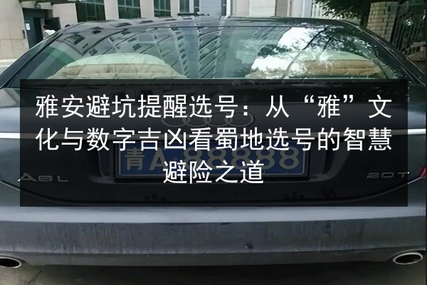 雅安避坑提醒选号：从“雅”文化与数字吉凶看蜀地选号的智慧避险之道 第3张