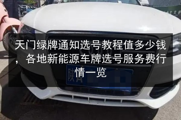 天门绿牌通知选号教程值多少钱,各地新能源车牌选号服务费行情一览 第3张 天门绿牌通知选号教程值多少钱,各地新能源车牌选号服务费行情一览 第3张
