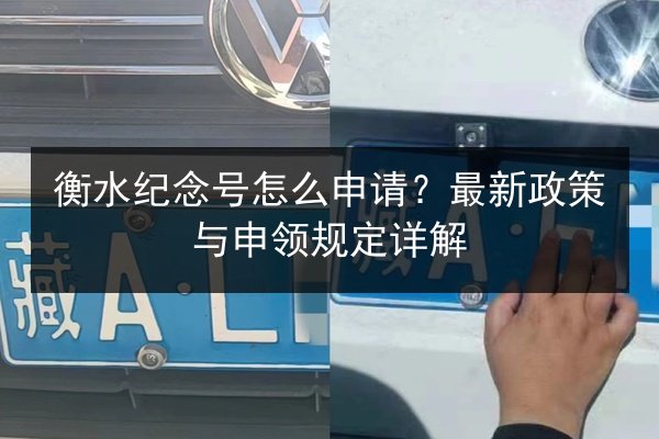 衡水纪念号怎么申请？最新政策与申领规定详解 第3张