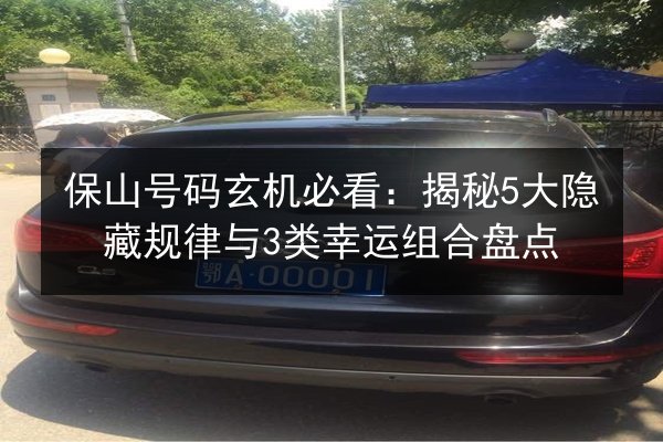 保山号码玄机必看：揭秘5大隐藏规律与3类幸运组合盘点 第3张