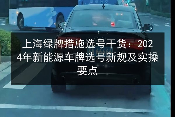 上海绿牌措施选号干货:2024年新能源车牌选号新规及实操要点 第2张 上海绿牌措施选号干货:2024年新能源车牌选号新规及实操要点 第2张
