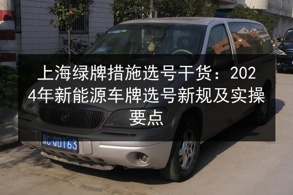 上海绿牌措施选号干货:2024年新能源车牌选号新规及实操要点 第3张 上海绿牌措施选号干货:2024年新能源车牌选号新规及实操要点 第3张